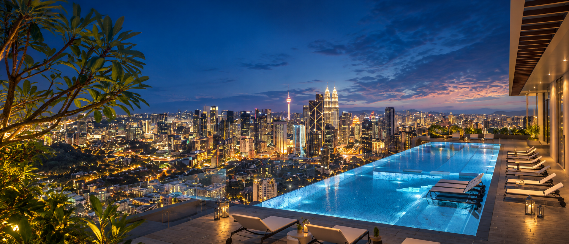Heated Lap Pool at Royal Suites
