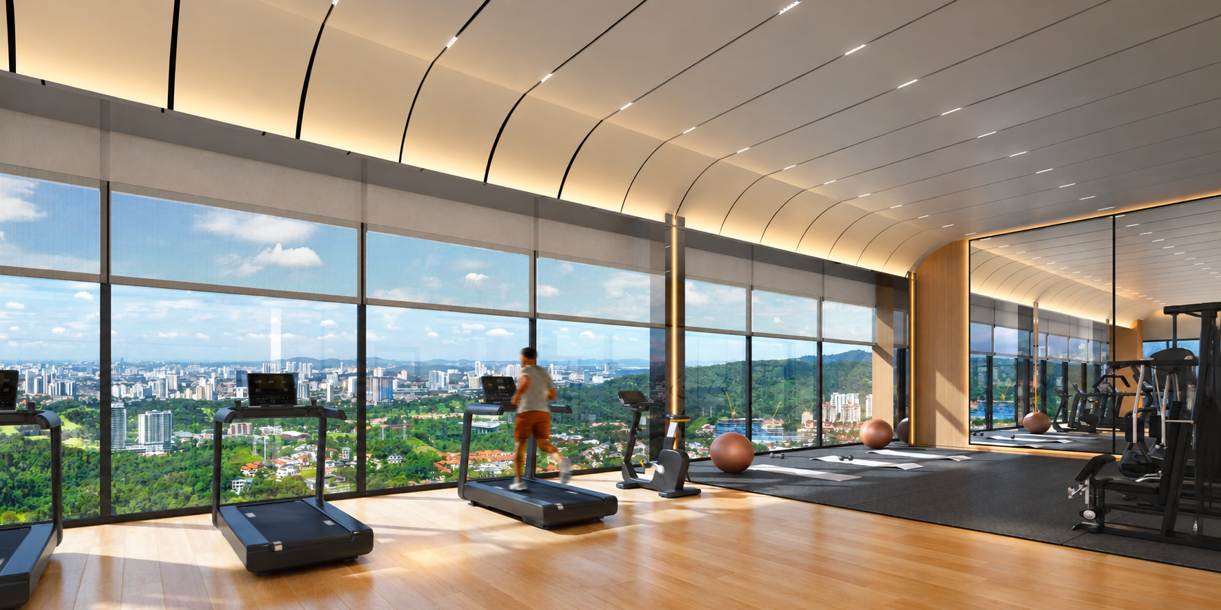 Gymnasium at Royal Suites